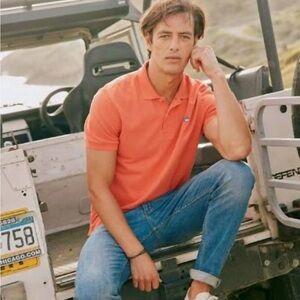 Southern Tide Skipjack Men's Polo in Coral